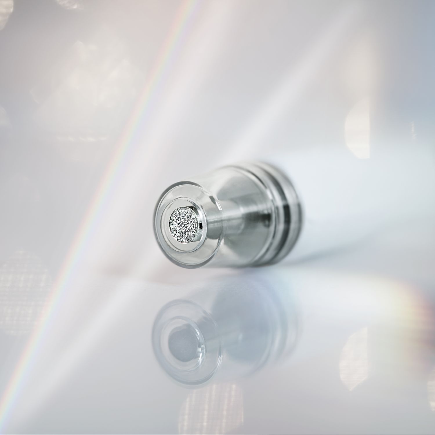 Close-up of diamond glow facial device
