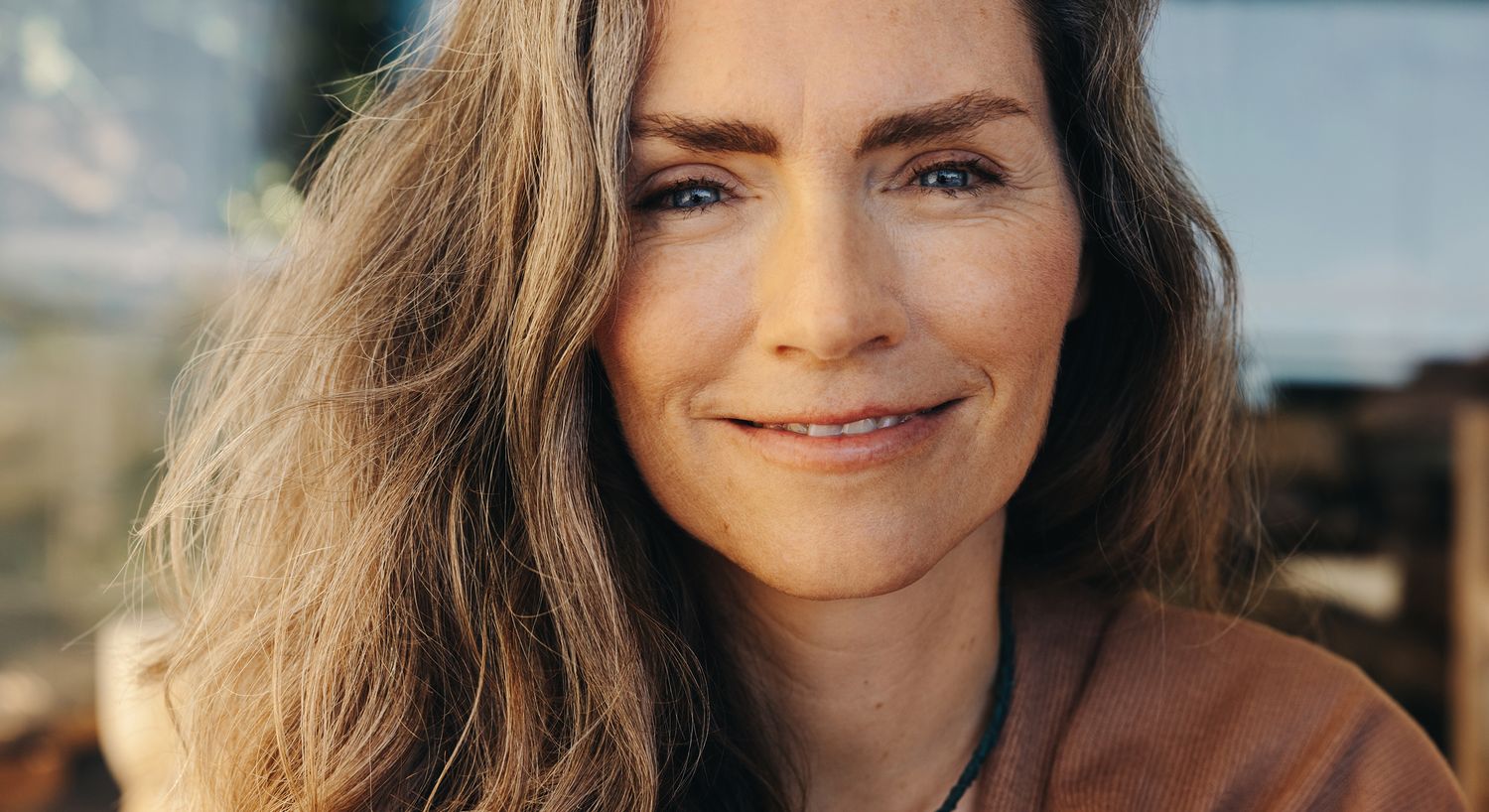 chemical peel patient model smiling broadly